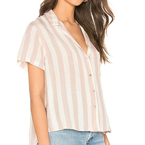 Rails Zuma Petal Striped Button Down Top Size L - Picture 2 of 8